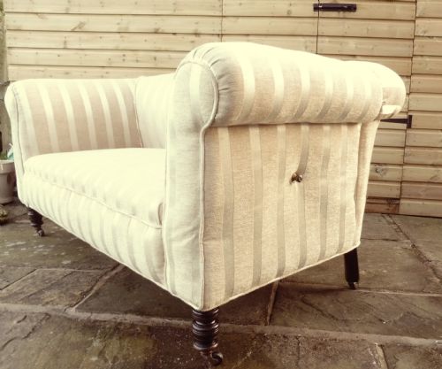 ANTIQUE CHESTERFIELD DROP ARM SOFA - ADDITIONAL PHOTO 6