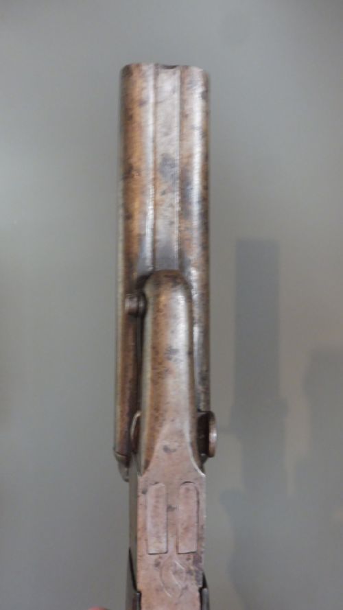 ANTIQUE DOUBLE BARREL PISTOL - ADDITIONAL PHOTO 12