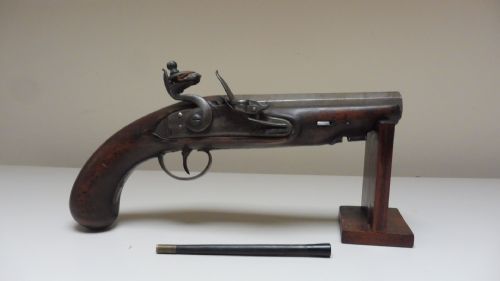 EARLY 19TH CENTURY FLINTLOCK COAT PISTOL - ADDITIONAL PHOTO 2