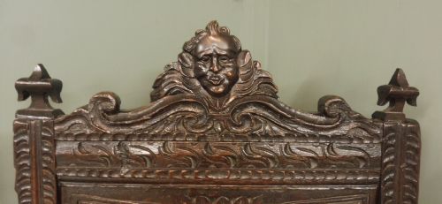 18TH CENTURY CARVED OAK ARMCHAIR - ADDITIONAL PHOTO 5