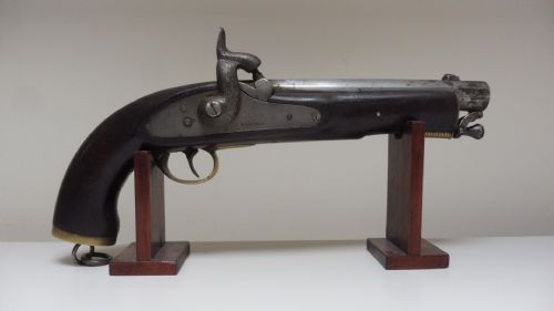 antique percussion dragoon pistol - CATEGORY: ANTIQUE MISCELLANEOUS - DATED 1850