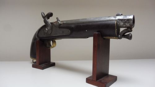 ANTIQUE PERCUSSION DRAGOON PISTOL - ADDITIONAL PHOTO 3