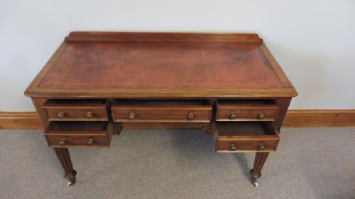 VICTORIAN MAHOGANY DESK - ADDITIONAL PHOTO 3