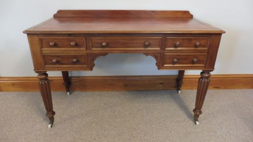 VICTORIAN MAHOGANY DESK - ADDITIONAL PHOTO 9