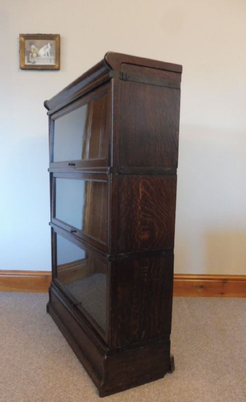 OAK GLOBE WERNICKE LAWYERS BOOKCASE - ADDITIONAL PHOTO 5