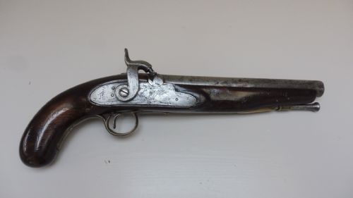19th century tower percussion dragoon pistol - CATEGORY: ANTIQUE MISCELLANEOUS - DATED 19TH CENTURY