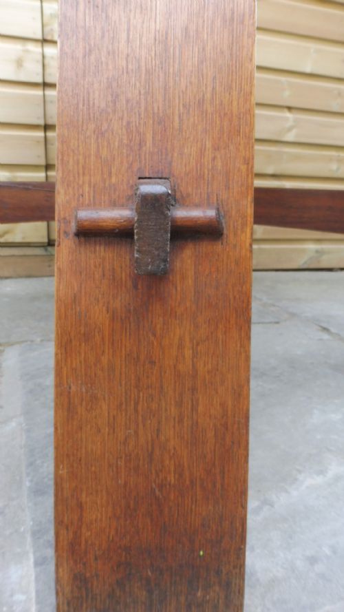 OAK ARTS AND CRAFTS CENTRE TABLE - ADDITIONAL PHOTO 6