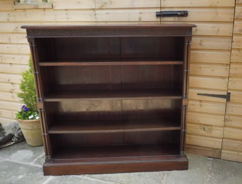 VICTORIAN MAHOGANY BOOKCASE - ADDITIONAL PHOTO 2