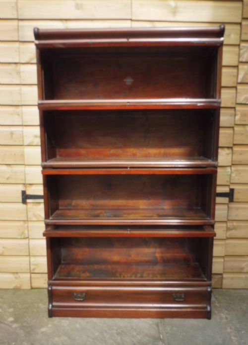 WALNUT GLOBE WERNICKE BOOKCASE - ADDITIONAL PHOTO 5