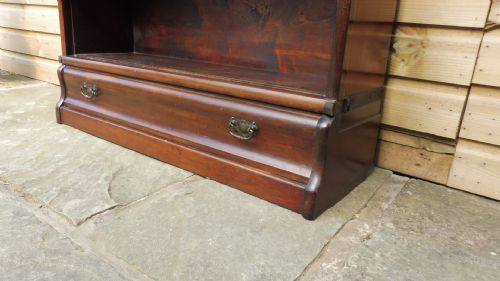 WALNUT GLOBE WERNICKE BOOKCASE - ADDITIONAL PHOTO 9