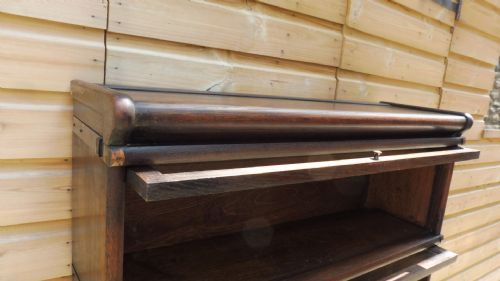 A GOOD OAK 4 HEIGHT GLOBE WERNICKE BOOKCASE - ADDITIONAL PHOTO 8
