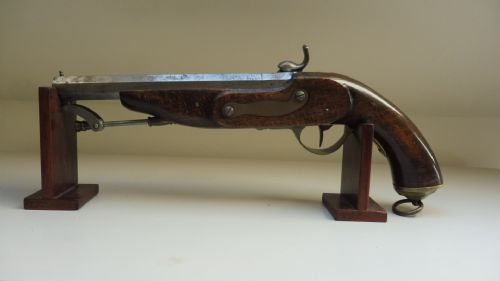 19TH CENTURY PERCUSSION CAVALRY PISTOL - ADDITIONAL PHOTO 3