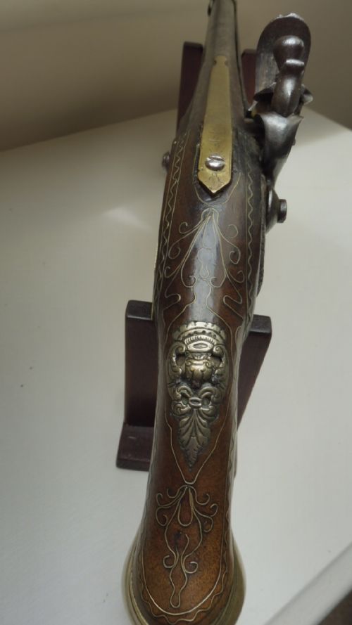 18TH CENTURY OTTOMAN FLINTLOCK PISTOL - ADDITIONAL PHOTO 4