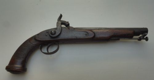 19TH CENTURY PERCUSSION CAVALRY PISTOL - ADDITIONAL PHOTO 1