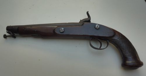19TH CENTURY PERCUSSION CAVALRY PISTOL - ADDITIONAL PHOTO 2