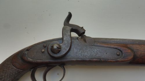 19TH CENTURY PERCUSSION CAVALRY PISTOL - ADDITIONAL PHOTO 5