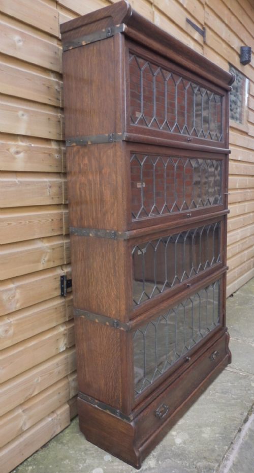 OAK GLOBE WERNICKE BOOKCASE - ADDITIONAL PHOTO 3