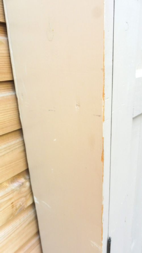 FRENCH 19TH CENTURY TALL PAINTED PINE LARDER CUPBOARD - ADDITIONAL PHOTO 5