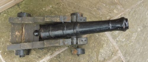 CAST IRON GARDEN CANNON - ADDITIONAL PHOTO 3