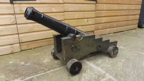 CAST IRON GARDEN CANNON - ADDITIONAL PHOTO 6