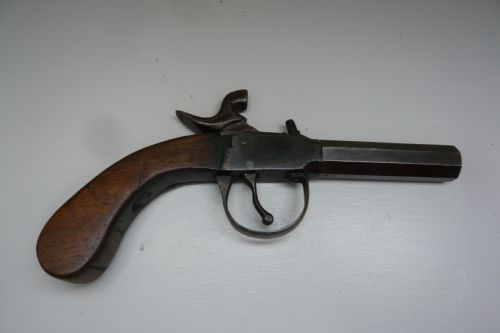 19TH CENTURY ANTIQUE PERCUSSION POCKET PISTOL - ADDITIONAL PHOTO 1