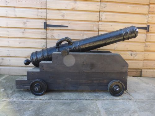 19TH CENTURY FRENCH CAST IRON CANNON - ADDITIONAL PHOTO 5