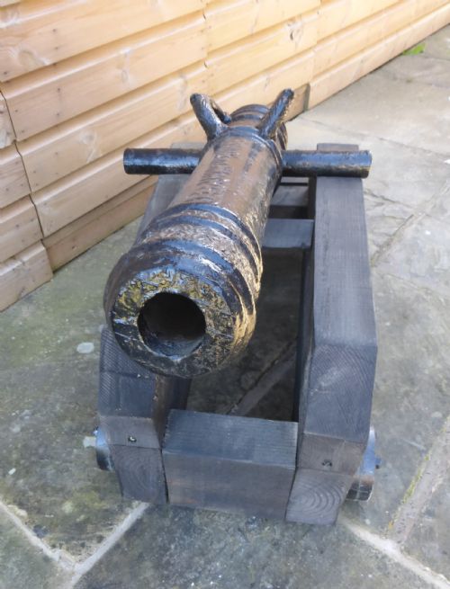 19TH CENTURY FRENCH CAST IRON CANNON - ADDITIONAL PHOTO 7