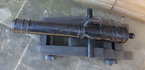 19TH CENTURY FRENCH CAST IRON CANNON - ADDITIONAL PHOTO 8