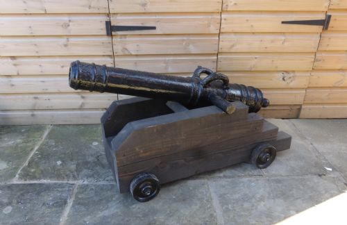19TH CENTURY FRENCH CAST IRON CANNON - ADDITIONAL PHOTO 9