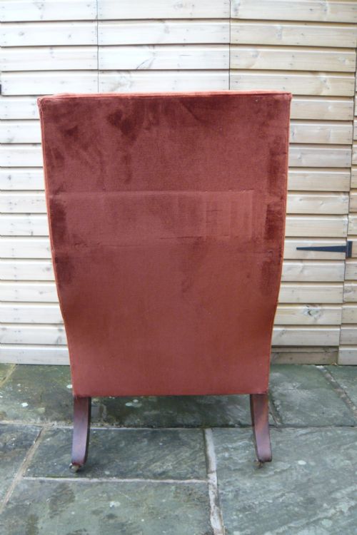 VICTORIAN WING ARMCHAIR FOR RECOVERING - ADDITIONAL PHOTO 3