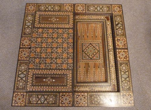 INLAID SYRIAN DAMASCUS CARDGAMES TABLE - ADDITIONAL PHOTO 7