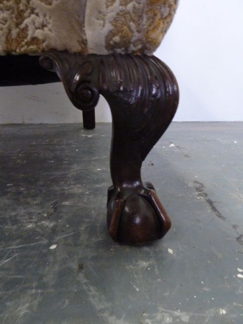 ANTIQUE WING ARMCHAIR - ADDITIONAL PHOTO 4