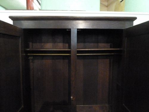 RARE OAK BACON SETTLE HALL SEAT - ADDITIONAL PHOTO 10