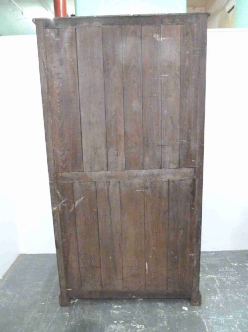 RARE OAK BACON SETTLE HALL SEAT - ADDITIONAL PHOTO 8