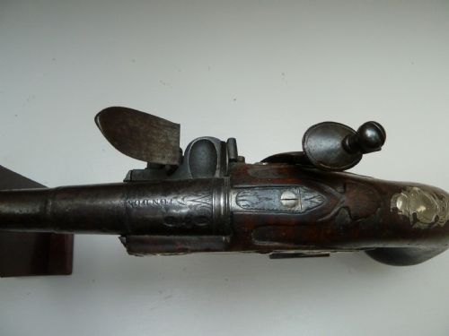 SILVER MOUNTED QUEEN ANNE FLINTLOCK PISTOL - ADDITIONAL PHOTO 5