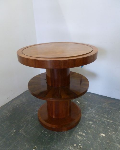 WALNUT ART DECO METAMORPHIC CARD TABLE - ADDITIONAL PHOTO 4