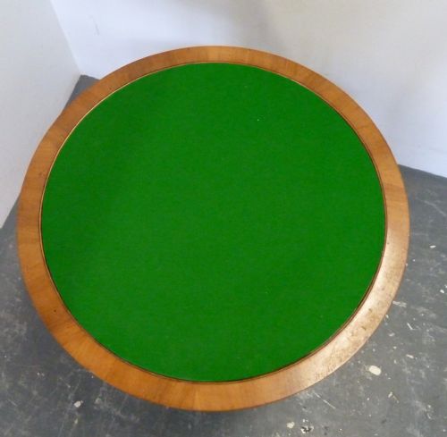 WALNUT ART DECO METAMORPHIC CARD TABLE - ADDITIONAL PHOTO 7