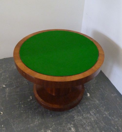 WALNUT ART DECO METAMORPHIC CARD TABLE - ADDITIONAL PHOTO 10