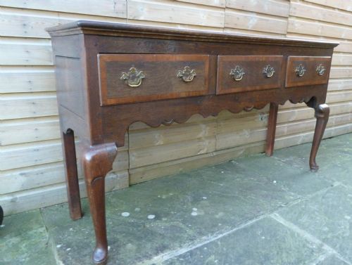 GEORGIAN OAK DRESSER BASE - ADDITIONAL PHOTO 7