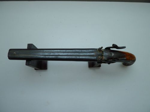 SILVER MOUNTED DOUBLE BARRELLED PERCUSSION PISTOL - ADDITIONAL PHOTO 2