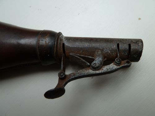 2 19TH CENTURY SHOT OR POWDER FLASKS - ADDITIONAL PHOTO 2
