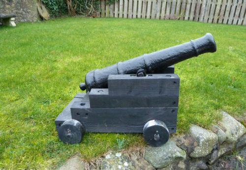 18th century cast iron ships cannon - CATEGORY: ANTIQUE METAL - DATED 18TH CENTURY