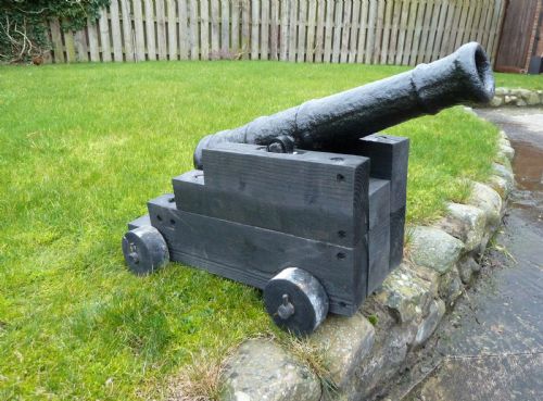 18TH CENTURY CAST IRON SHIPS CANNON - ADDITIONAL PHOTO 2