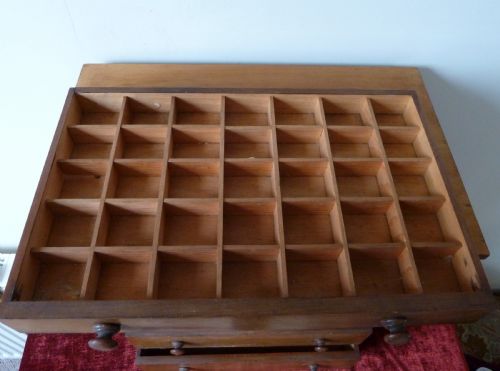 VICTORIAN PINE 6 DRAWER COLLECTORS CHEST - ADDITIONAL PHOTO 9