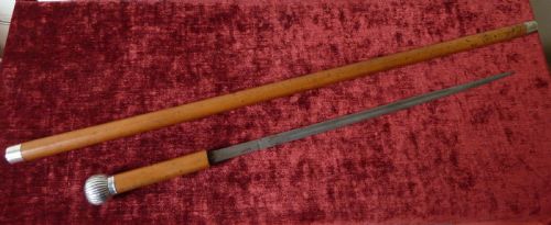 SILVER MOUNTED MALACCA SWORD STICK - ADDITIONAL PHOTO 1