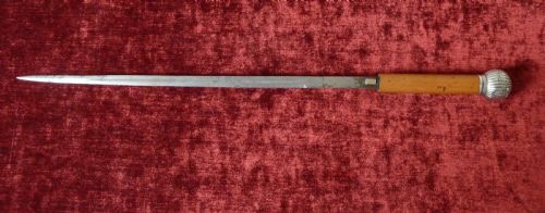 SILVER MOUNTED MALACCA SWORD STICK - ADDITIONAL PHOTO 6