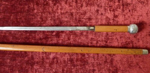 SILVER MOUNTED MALACCA SWORD STICK - ADDITIONAL PHOTO 9