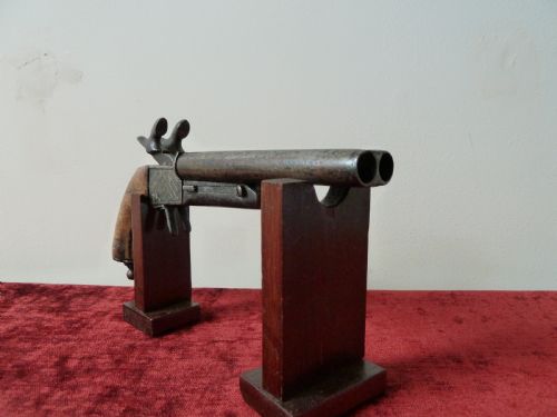 VICTORIAN ERA DOUBLE BARREL RIMFIRE PISTOL