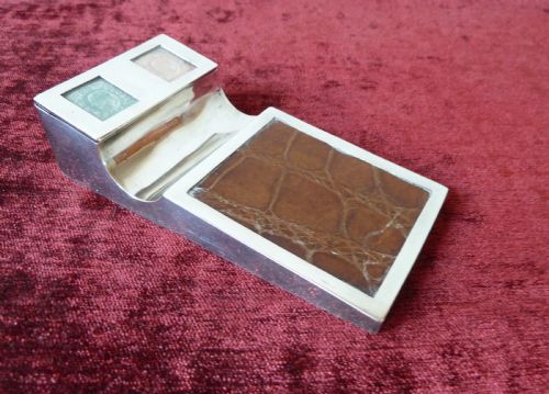 SILVER STAMP BOX AND PEN HOLDER - ADDITIONAL PHOTO 8