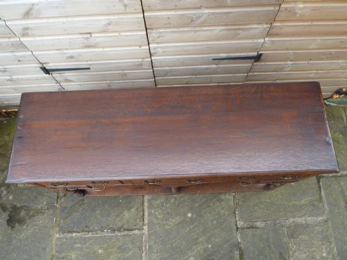 GEORGIAN OAK DRESSER BASE - ADDITIONAL PHOTO 9